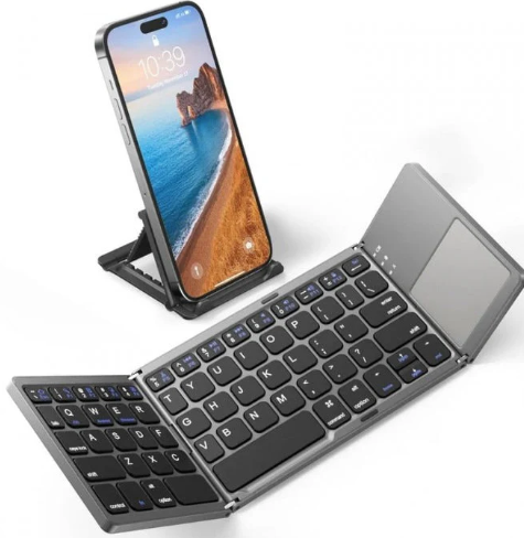 Clavier Bluetooth pliable avec pavé tactile_Stock limité