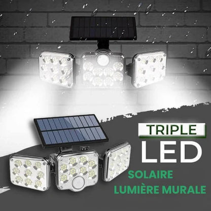 PROJETEUR SOLAIRE TRIPLE LED_Stock limité